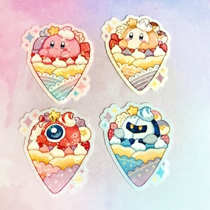 Poyo & Friends Crepes || 2&quot; Starry Holo Vinyl Stickers