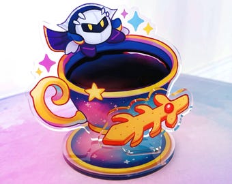 Meta Knight Coffee || Double Sided Acrylic Standee / Figure / Statue