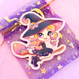 Witchy Octoling Girl || 2.5&quot; Glossy Vinyl Sticker