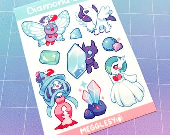 Diamond Dust || A6 Vinyl Sticker Sheet