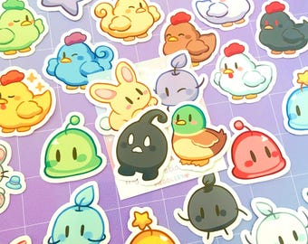 Stardew Buddies Mystery Sticker Pack || 1 Pack Contains 9 Glossy Vinyl 1.5" Stickers || Waterproof