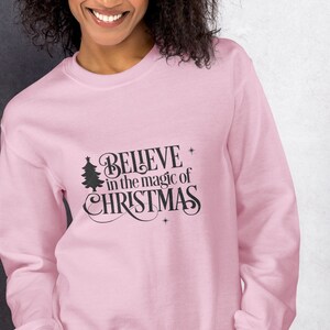 ユニークでユニセックスなカスタム、キュート、クリスマス、キリスト教、面白い、シンプルなギフト。彼と彼女へのプレゼント。男性、女性、クルーネック パーカー、スウェットシャツ。あらゆる機会に贈れます。