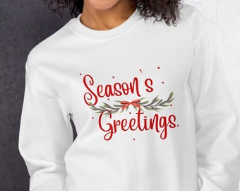 Season's Greetings Sweatshirt, Unisex Christian Christmas Gift