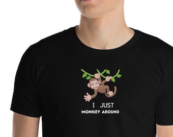 Monkey T-Shirt: Funny Unisex Tee for Men & Women