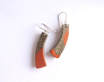 Unique Earrings | Handmade Earrings | Handmade Ceramic Earrings |  Handmade Gift | Ceramic Jewellery | Gift for Her | Silver Jewellery