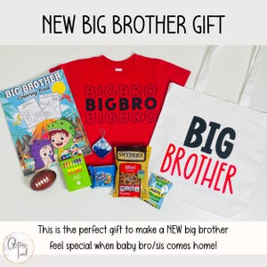 Big Brother Gift Box Personalized Big Bro Gifts Big Brother Gift Bag Big Brother Kit Big Brother Keepsake New Big Brother New Baby