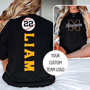 Custom Team Name Shirt Glitter Football Shirt Mascot Shirt Gift for Mom School Spirit Mother&#39;s Day Gift Idea Cheer Coach Game Day Dance Tee