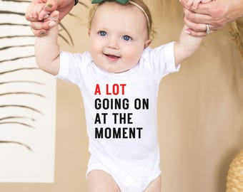 Music Lover Baby Bodysuit: "A Lot Going On" Song Lyric Romper