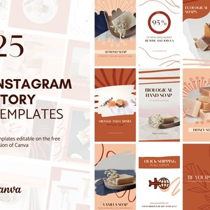 Instagram story templates editable on Canva - Product Social Media Template - Business Instagram Template - Downloadable file