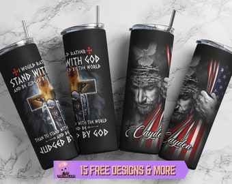 20oz Skinny Christian Inspirational Quote Tumbler Wrap, PNG Sublimation Straight & Tapered Christian Tumbler Design Digital Download