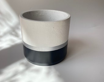 Modern Large Concrete Planter, Decorative Planter, Christmas Gifts