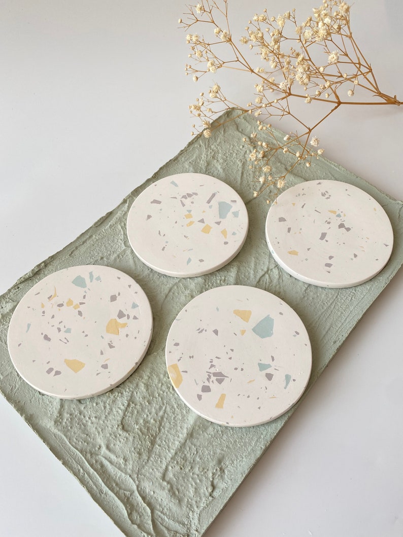 BeautyofStoneCrafts Terrazzo Coasters - Thumbnail 3
