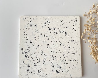 Square Terrazzo Tray, Serving Tray, Table Decor, Christmas Gifts