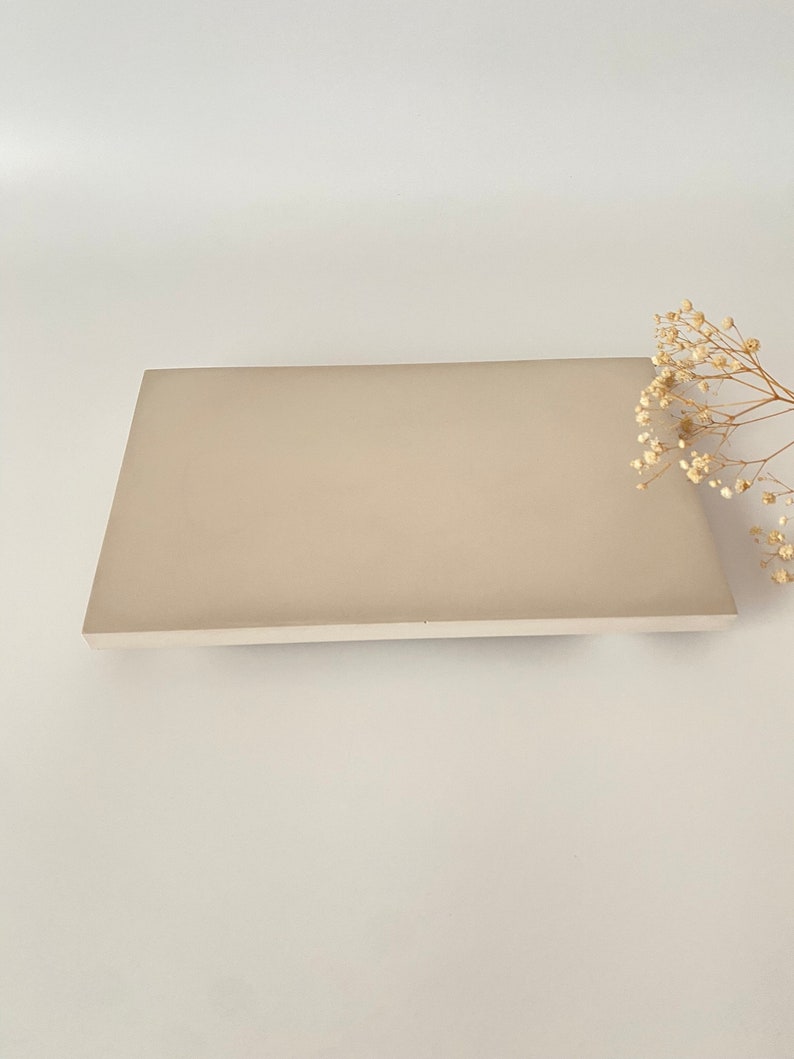 Ceramic Riser Tray Rectangle Decorative Rectangular Concrete Riser Tray, Concrete Stand in 9 Color ...