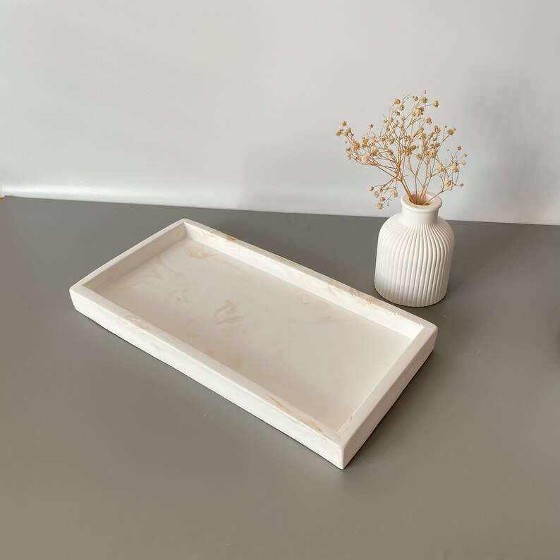 Rectangular Large Tray Large Vanity Tray Concrete Accessory Etsy