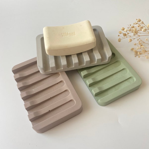 Concrete Soap Dish Etsy