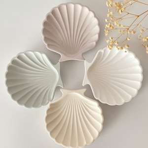 9 Color Options, Soft Color Sea Shell Dish, Trinket Tray, Displaying Dish, Vanity Tray, Housewarming Gifts