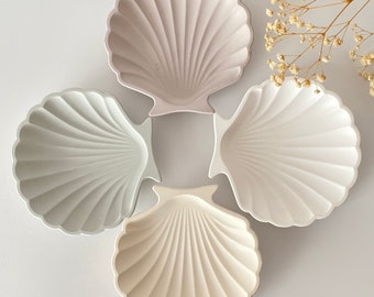 9 Color Options, Soft Color Sea Shell Dish, Trinket Tray, Displaying Dish, Vanity Tray, Housewarming Gifts