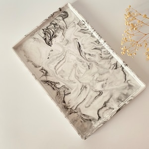 Large Serving Tray, Big Catchall Tray, Minimalist Rectangular Trays, Concrete Tray rectangular, Tea Table Tray