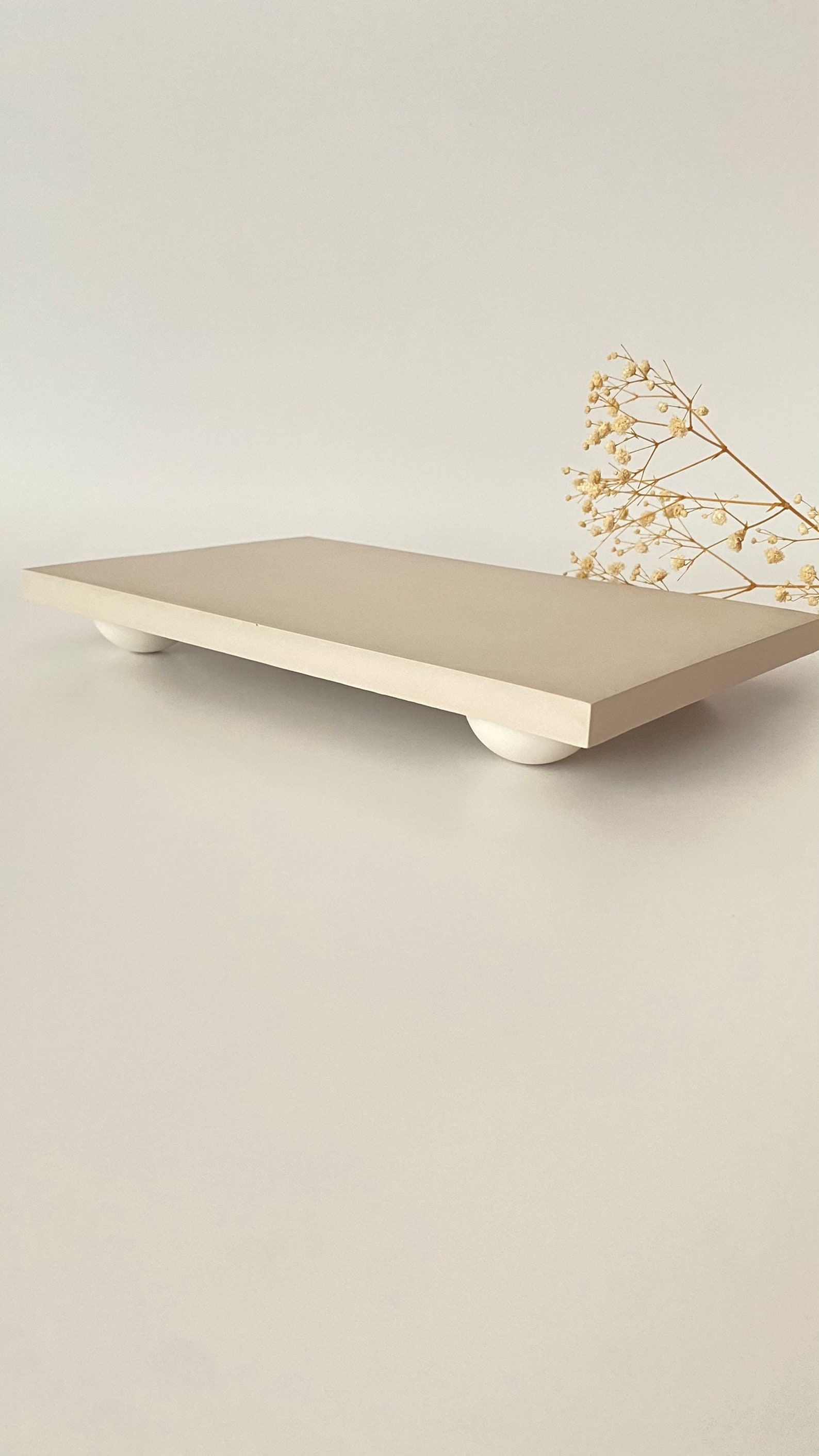 Decorative Rectangular Concrete Riser Tray, Concrete Stand in 9 Color ...