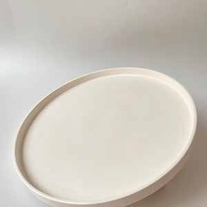 30 cm,25 cm and 17 cm Beige Color Concrete Serving Dish, Catchall Tray,Round Storage Tray, Minimalist Table Concrete Decor,Housewarming Gift