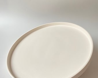 30 cm,25 cm and 17 cm Beige Color Concrete Serving Dish, Catchall Tray,Round Storage Tray, Minimalist Table Concrete Decor,Housewarming Gift