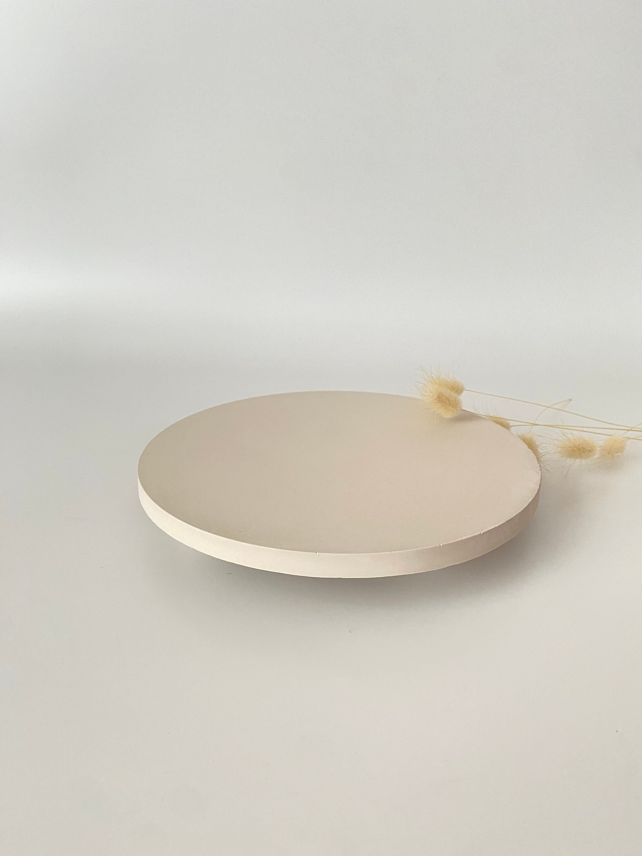 9 Color Options of Round Stone Riser Tray, Kitchen/ Livingroom Decor ...