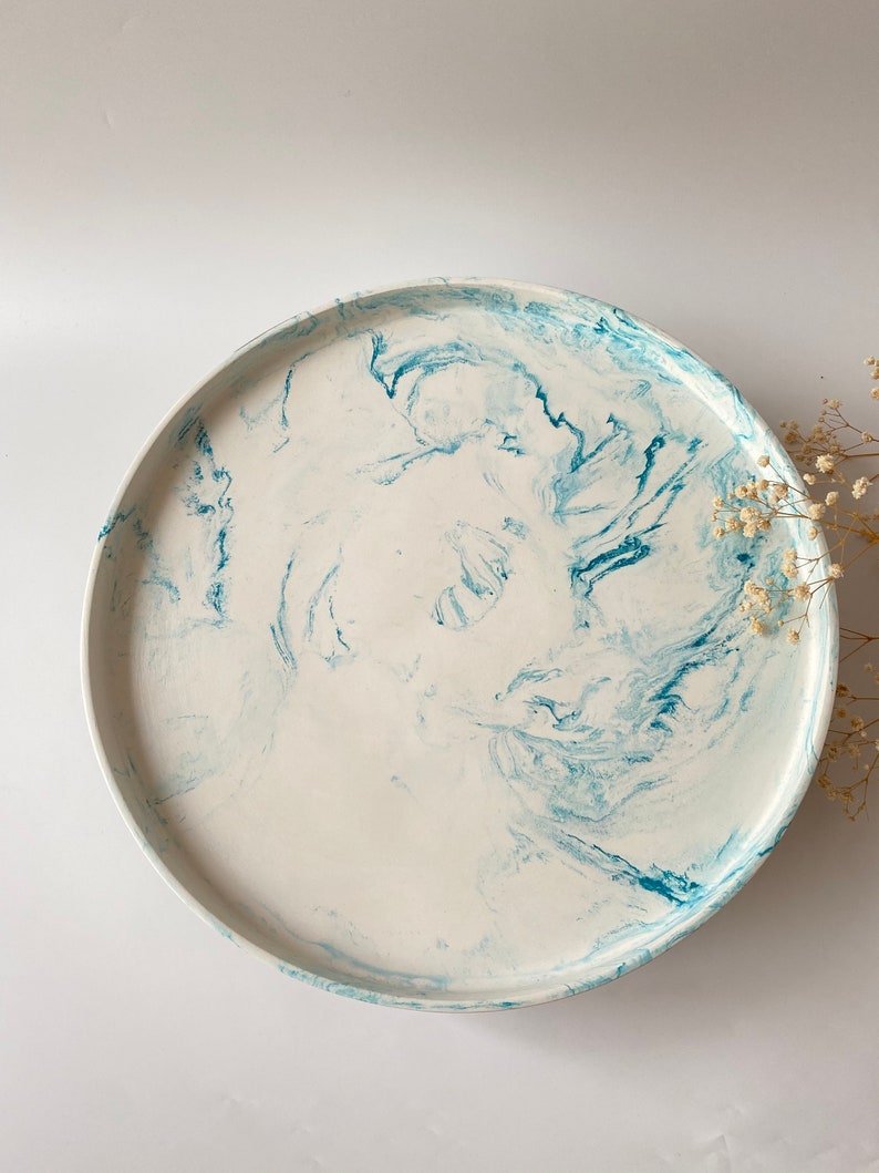 Table Trays Large Serving Concrete Tray Catchall Tray Etsy