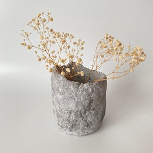 Paper Mache Decor Vase, Paper Mache Kitchen Accessory, Decorative Recycled Accessory, Housewarming Gift