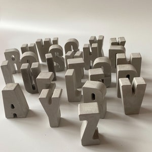 Schreiben Sie Ihre Worte mit Beton, frohe Weihnachten, Betonbuchstaben, alles Gute zum Geburtstag, versandfertig, Betondekor, Einweihungsgeschenke