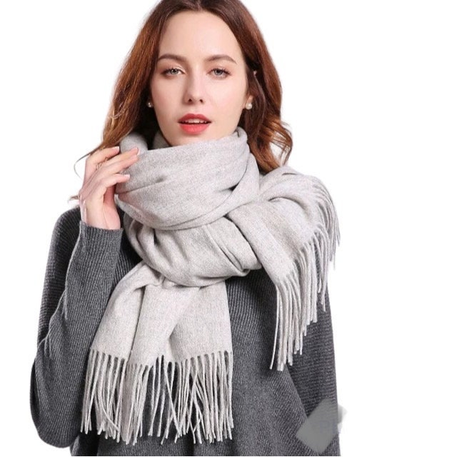 Fashion Thick Cashmere Scarf for Women Men Large Soft Warm Etsy UK