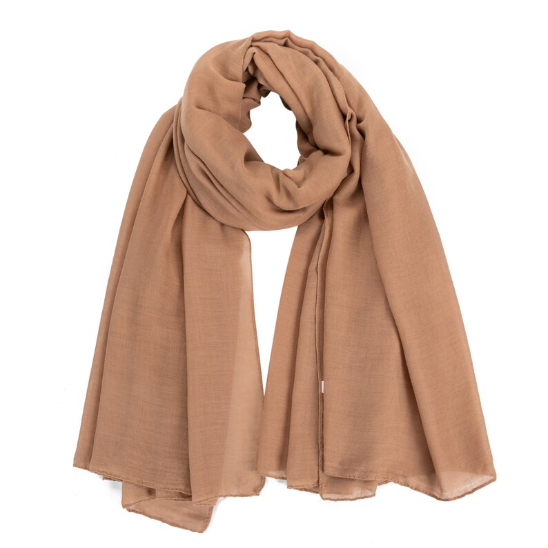 Women's Cotton Scarves Ladies Light Soft Fashion Scarf Neck Solid Wrap