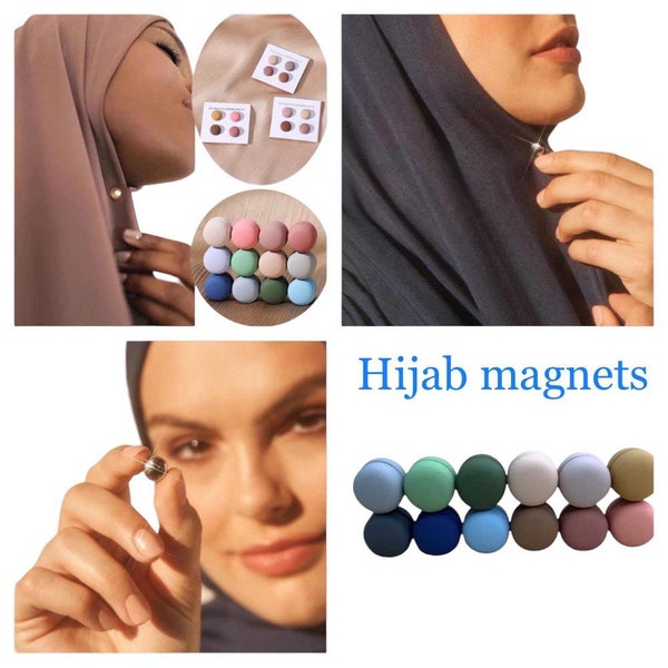 Hijab Magnetic Pins, Strong Magnetic Hijab Pins for Women Scarf Magnets Brooch Multi-purpose Pinless Brooch for Hijabs Scarves Clothes