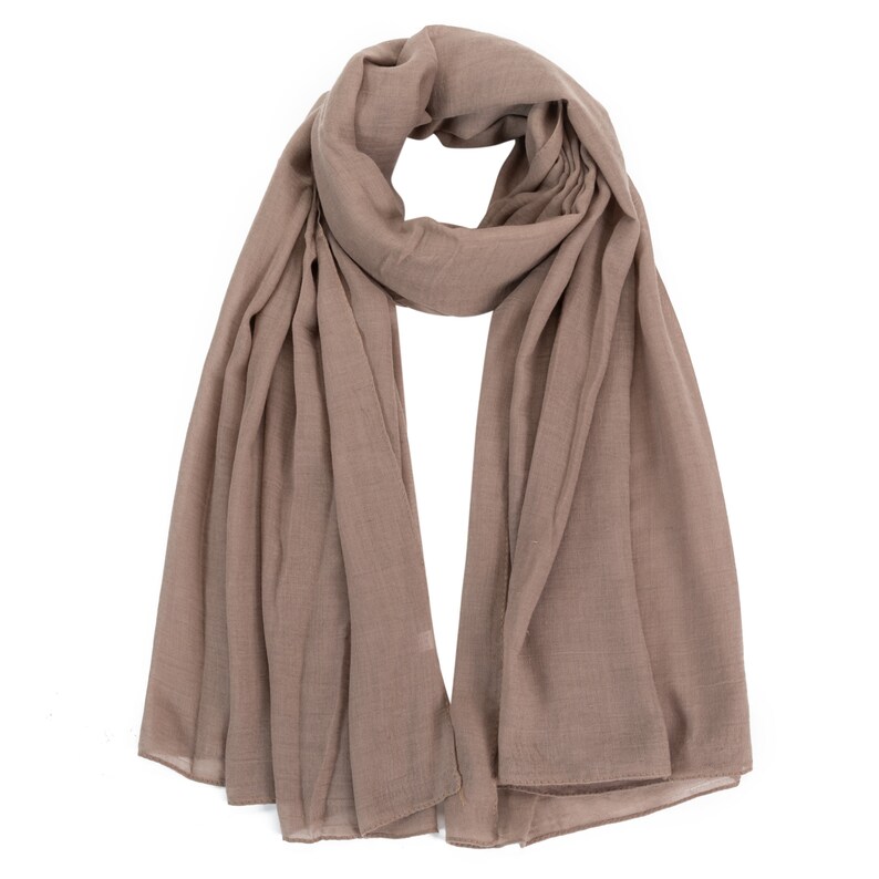 Women's Cotton Scarves Ladies Light Soft Fashion Scarf Neck Solid Wrap