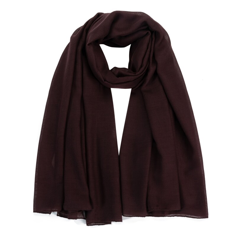 Women's Cotton Scarves Ladies Light Soft Fashion Scarf Neck Solid Wrap