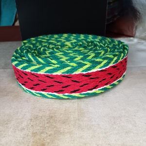 Tablet-woven border made of cotton - reenactment, LARP - woven border - woven belt