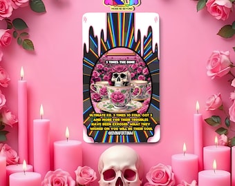 Halloween Oracle Kipper-kortlek: 54 kort, intuitiv spådom, kuslig
