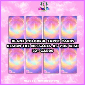 Blanko Karten | Tarotkarten | Orakel Kartenspiel | Spirituelle Anleitung | Spielkarten | Digitaler Download | Druckbar | Digitale Karten | Personalisierbar