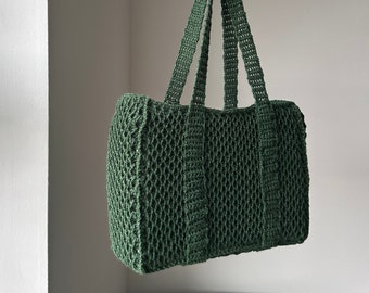 Crochet honeycomb tote bag pattern I Beginner friendly crochet shoulder bag pattern I Kenikse Crochet