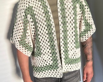 Granny Stitch Hexagon Shirt Crochet Pattern I Unisex Crochet Shirt Pattern I Kenikse Crochet