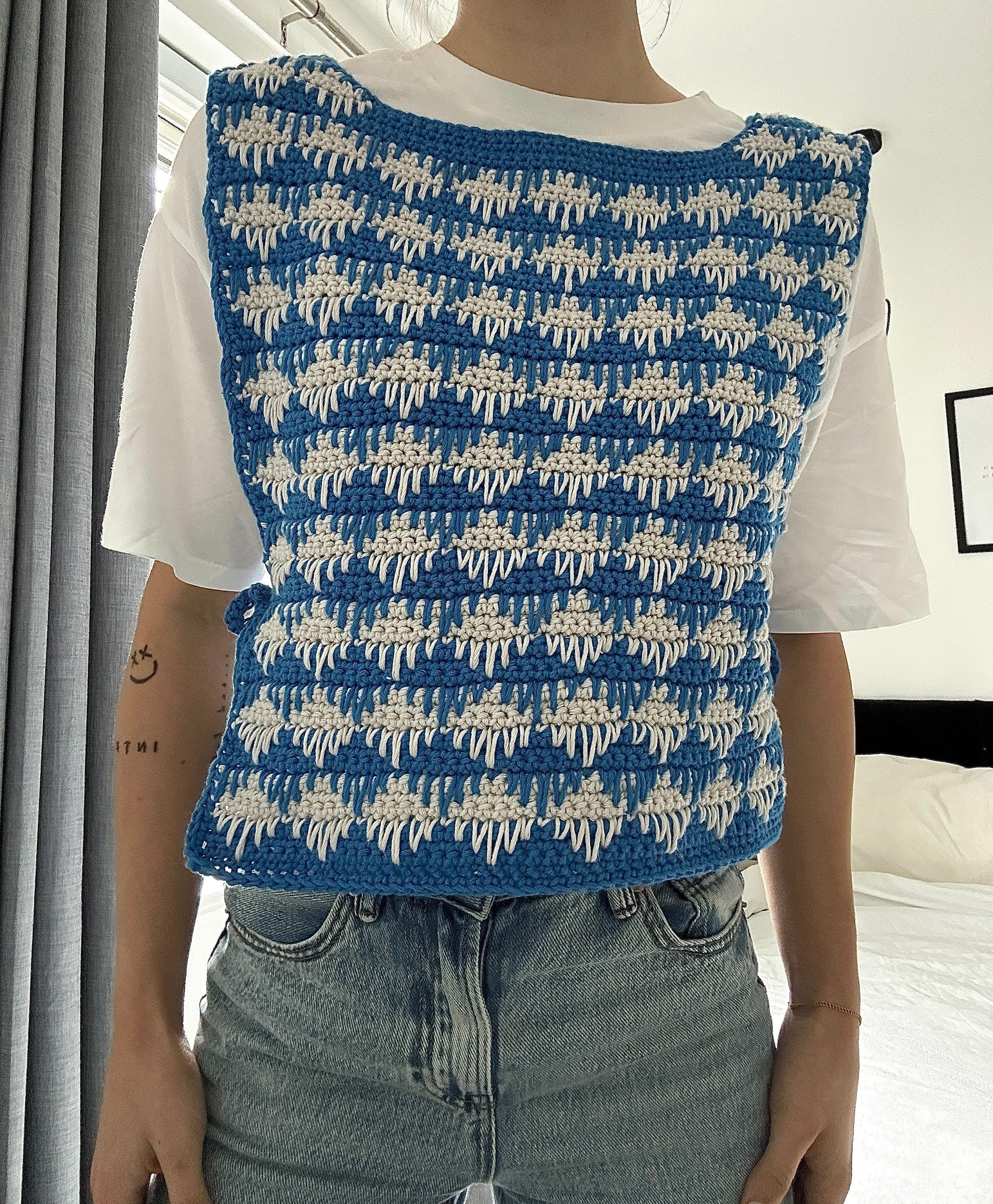 Crochet Tie Vest Pattern I Beginner Friendly Sweater Vest Crochet Tie Vest Pattern I Beginner Friendly Sweater Vest