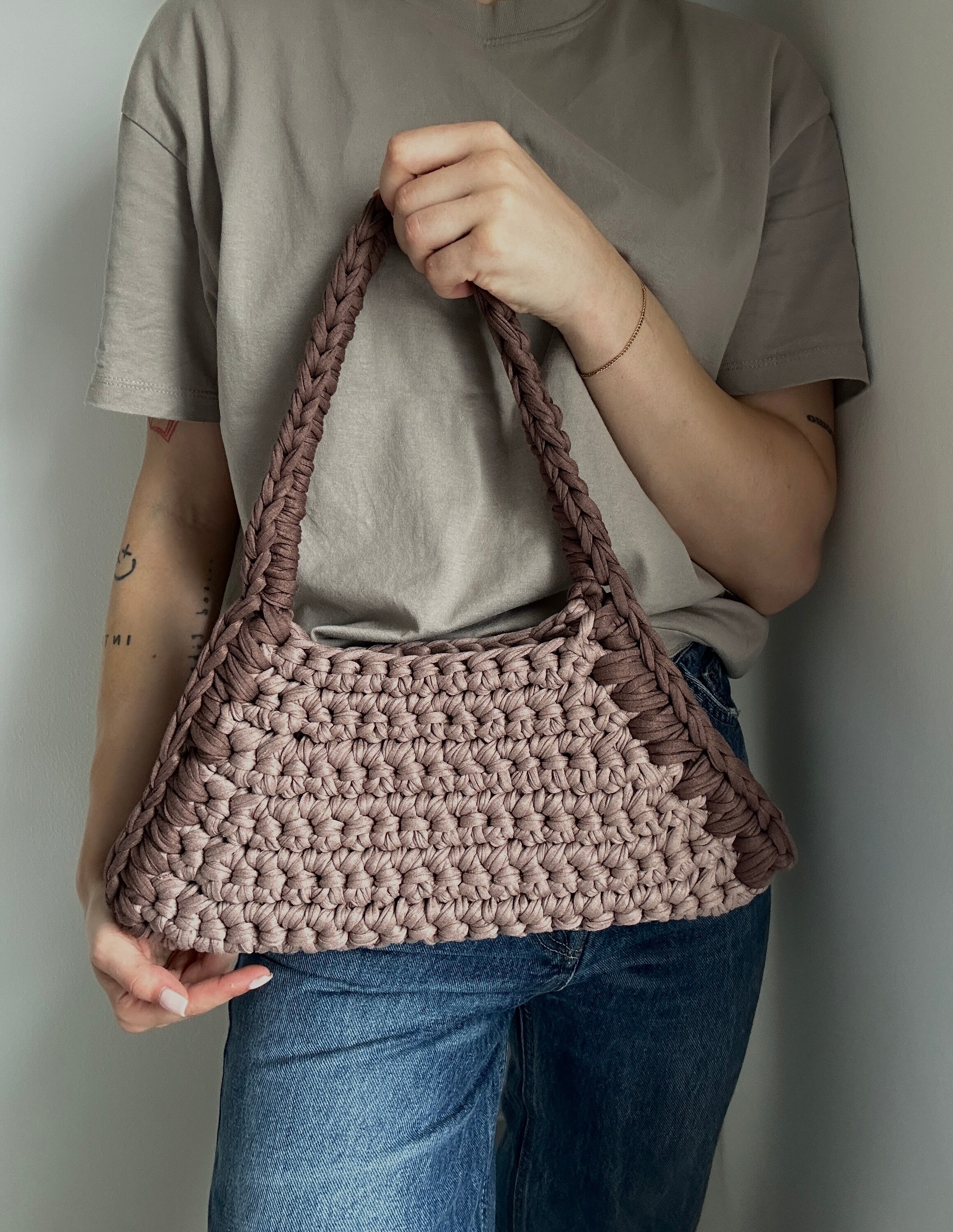 【TATIANA】Liri Crochet Knit Cotton Shoulder Bag バッグ MUSINSA | TATIANA Lily Crochet Knit Cotton Shoulder Bag BG8251