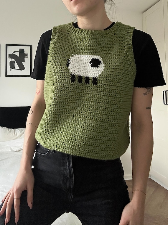 トップス MEDI SHELL MOTIF CROCHET KNIT VEST ameri ameri MEDI SHELL MOTIF CROCHET KNIT VEST