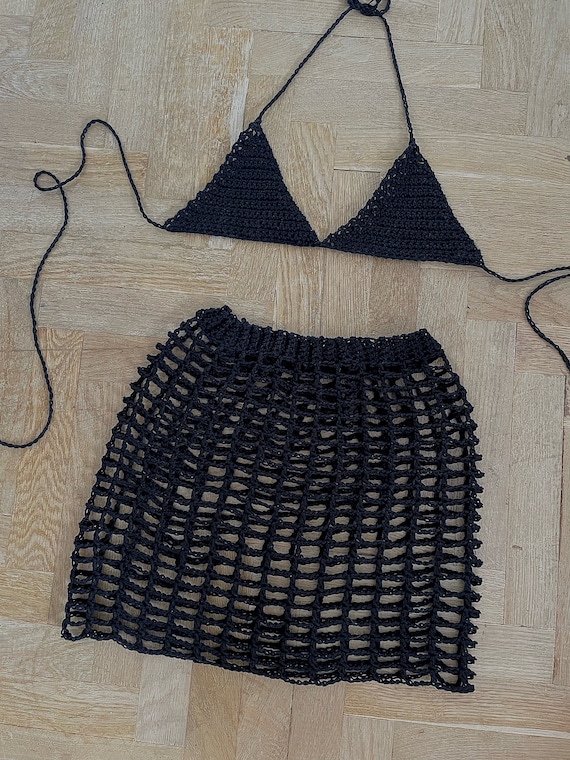Crochet Bikini Top and Mesh Skirt Pattern | Beginner  display picture 1