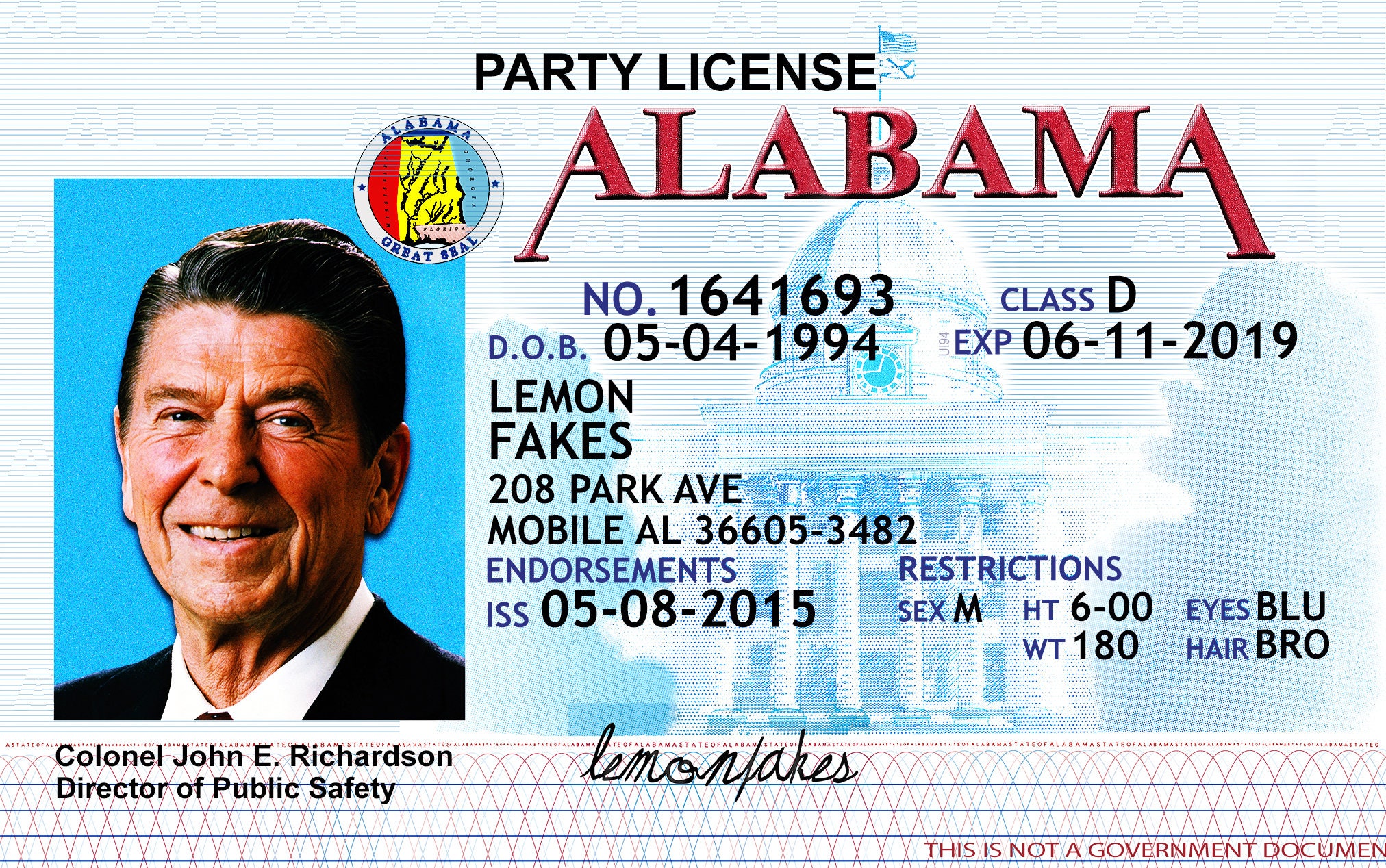 Fake Alabama Id