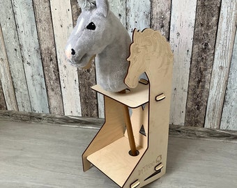 Hobby Horse wooden horse stand.