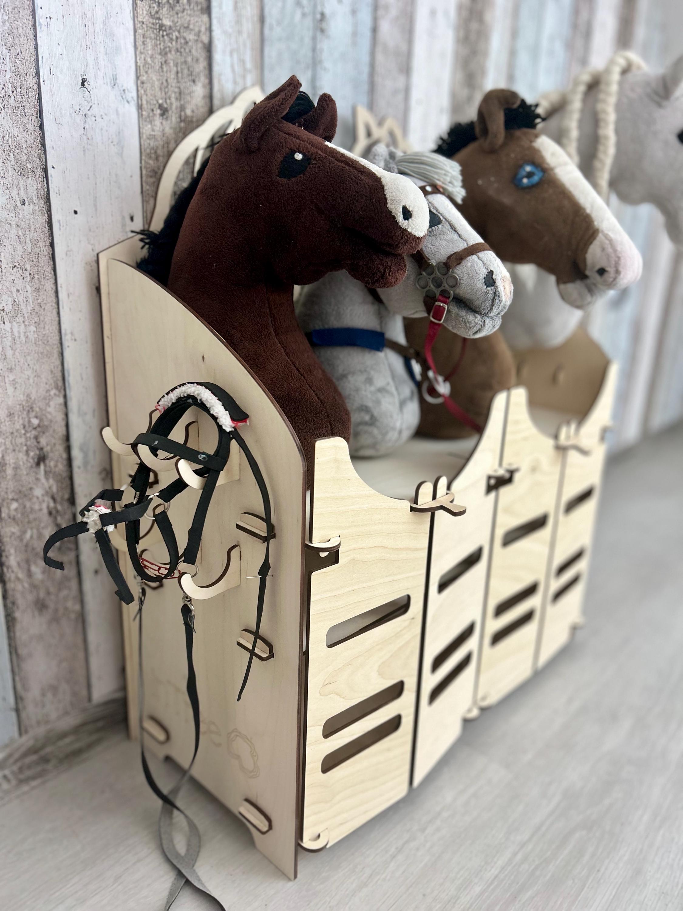 Hobby Horse Stand - Wooden Stable for 4 Horses - Handmade - Etsy
