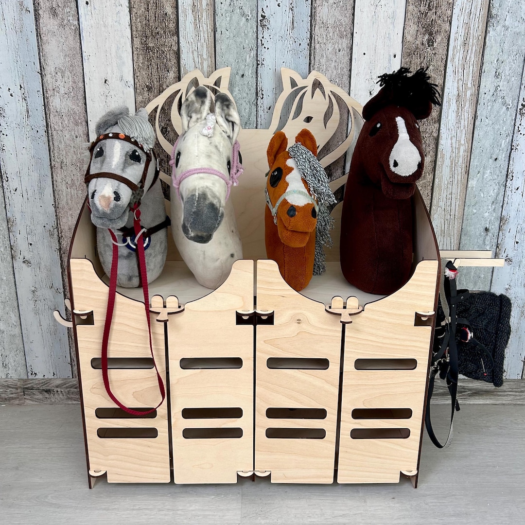 Hobby Horse Stand - Wooden Stable for 4 Horses - Handmade - Etsy