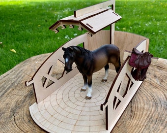 Horse solarium compatible with Schleich Collecta Papo Breyer