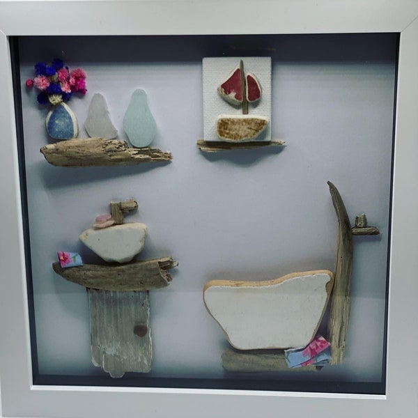 Sea Glass Art Etsy UK